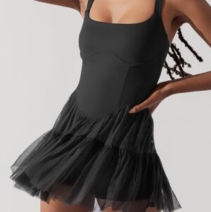 Popflex Active Blogilates Pirouette Dress Black Size Medium